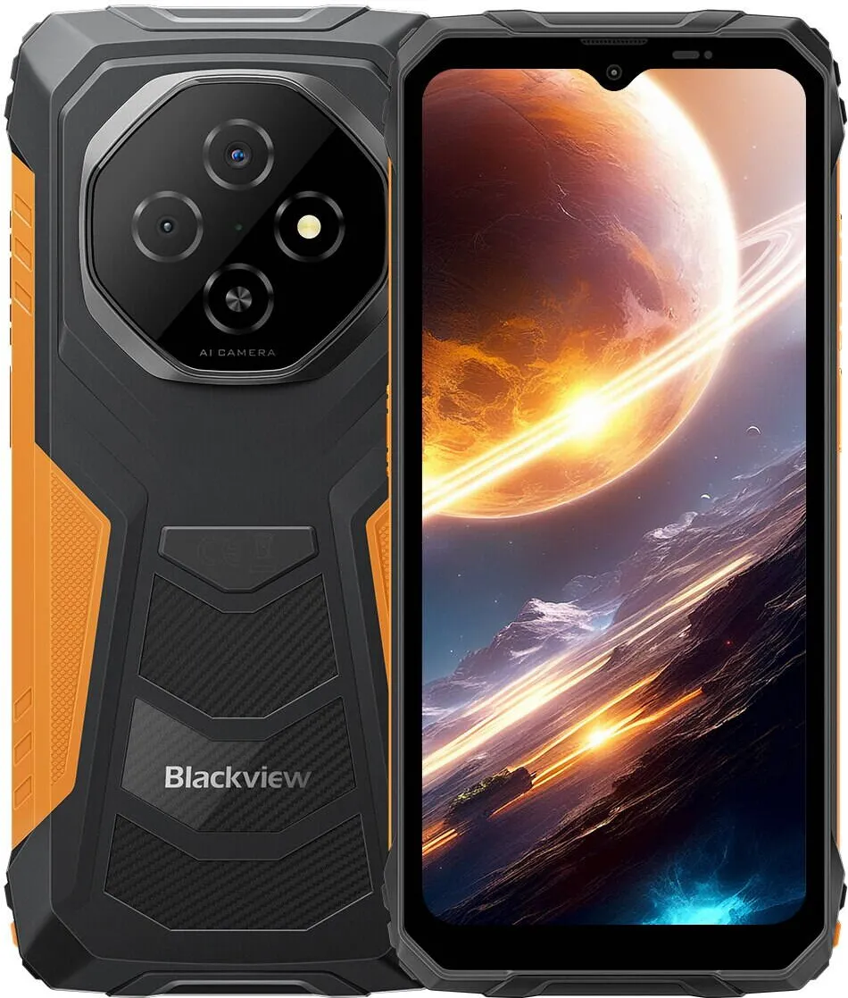 Smartphone Blackview Telefon mobil Blackview Fort 1, 4G, 6+12GB RAM, 256GB, 6.56'', Negru/Portocaliu