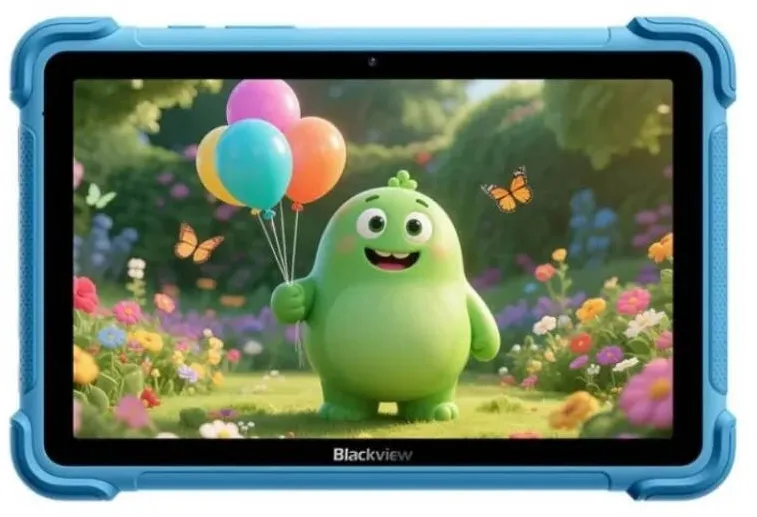 Tableta Blackview Tableta Blackview LINK 1 Kids WiFi, Procesor RK3562 Quad-Core, Ecran IPS HD 8.68", 4GB RAM, 64GB Flash, 8MP, Bluetooth, Wi-Fi, Android Albastru