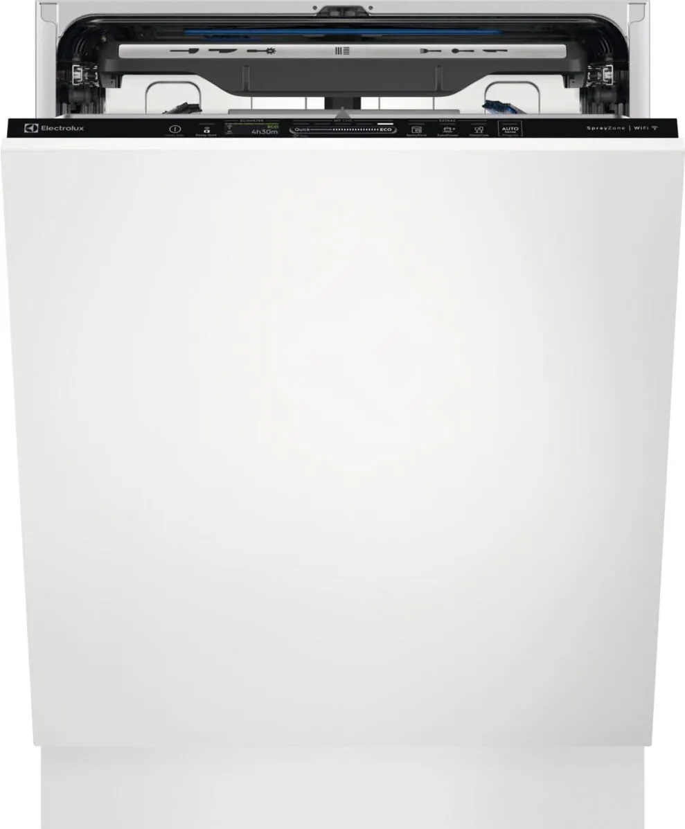 ELECTROLUX Masina de spalat vase incorporabila Electrolux KEZA9310W, 15 seturi, 8 programe, MaxiFlex, AirDry, QuickSelect, Iluminare interioara, Time Beam, WiFi, Afisaj TFT, Clasa D, Motor inverter, 60 cm
