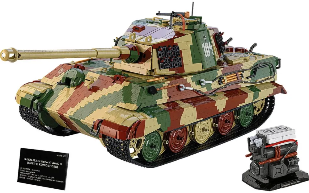 Cobi Tiger II King Tiger, construction toy scale 1:12