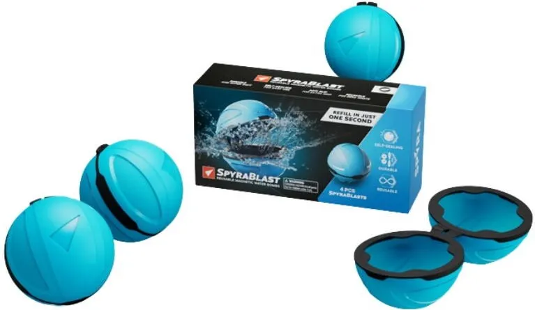 Set bile de apa Spyra SPWB2B 4 buc 6 cm albastru