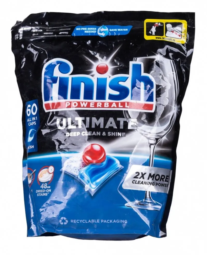 Chemia FINISH Ultimate All in One Regular, tablete detergent pentru masina de spalat vase, 60buc/cutie