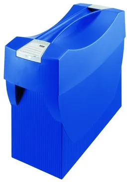 HAN Suport plastic pentru 20 dosare suspendabile, cu capac, HAN Swing Plus - albastru