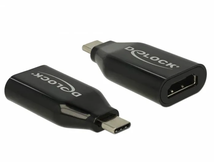 Adaptor DELOCK 62978, tata USB Type-C > conector mama HDMI (Mod alternativ DP) 4K la 60 Hz