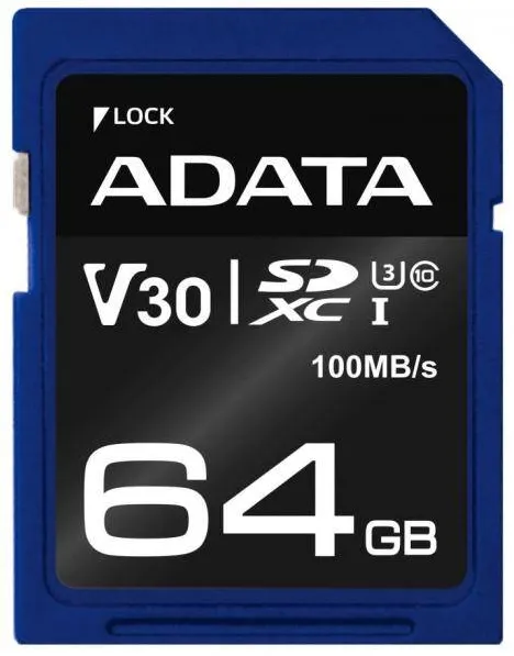 Card de Memorie ADATA Premier Pro SDXC UHS-I U3 64GB (Video Full HD) Retail
