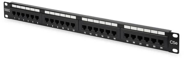 Accesoriu Retea Assmann DIGITUS Patch Panel 19inch 24Port Cat5e STP unshielded