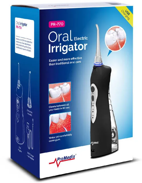ProMedix Irigator bucal fara fir, PR-770 B, negru-transparent