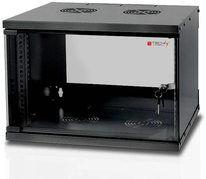 Rack de perete TECHLY I-CASE EL-1006B32 19 inch 6U adancime 320 mm negru asamblat
