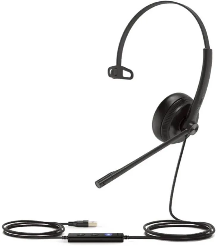 Casti Office/Call Center YEALINK UH34 MONO TEAMS Wired USB Type-A Black
