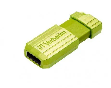 Memorie USB VERBATIM Pinstripe 64GB Green