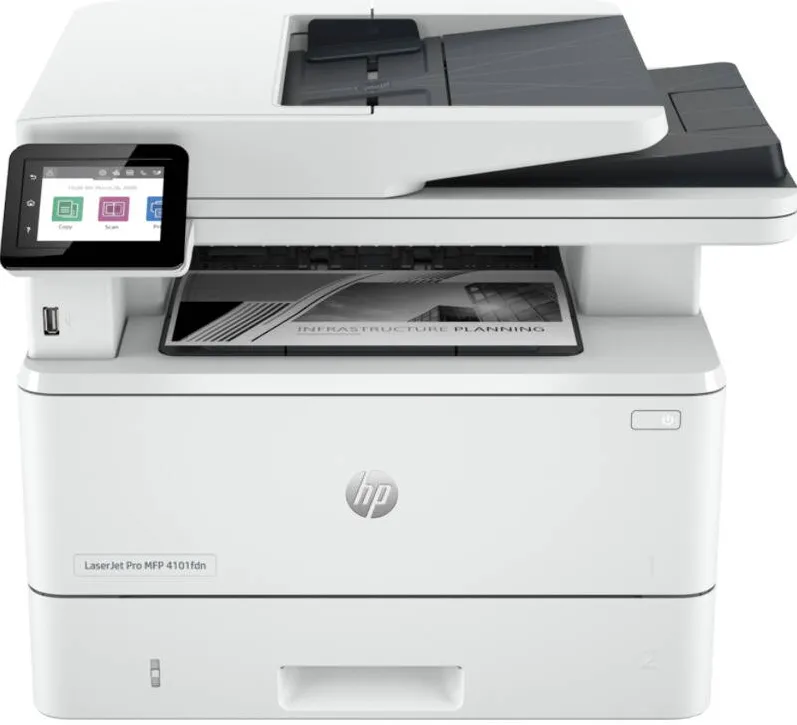 Imprimanta multifunctionala HP LaserJet Pro MFP 4102fdn, Laser, Monocrom, Format A4, Duplex, Retea, Fax