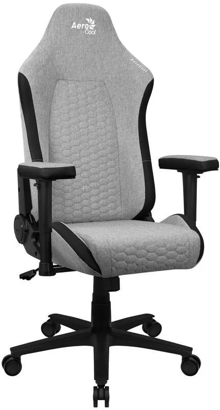 Scaun Gaming Aerocool Crown AeroWeave Ash Grey Gri