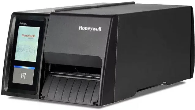 Imprimanta Termica  Honeywell PM45 Compact, Full Touch Display, Ethernet, Mega Demo Door,Fixed Hanger, Rewinder + label taken sense,TT, 300 DPI, No Power Cord