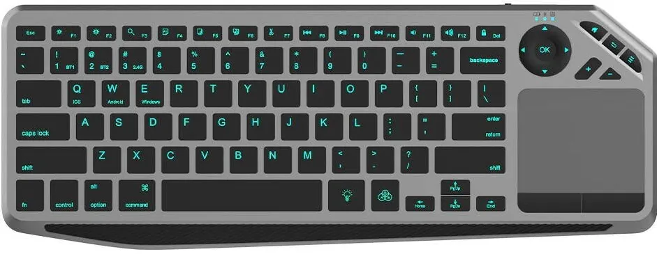 Tastatura TECHLY ICTB9801TB RF Wireless + Bluetooth QWERTY US English Black