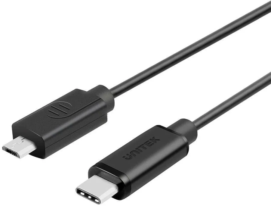 Cablu Date Unitek Y-C473BK 1 m USB 2.0 USB C Micro-USB B Black