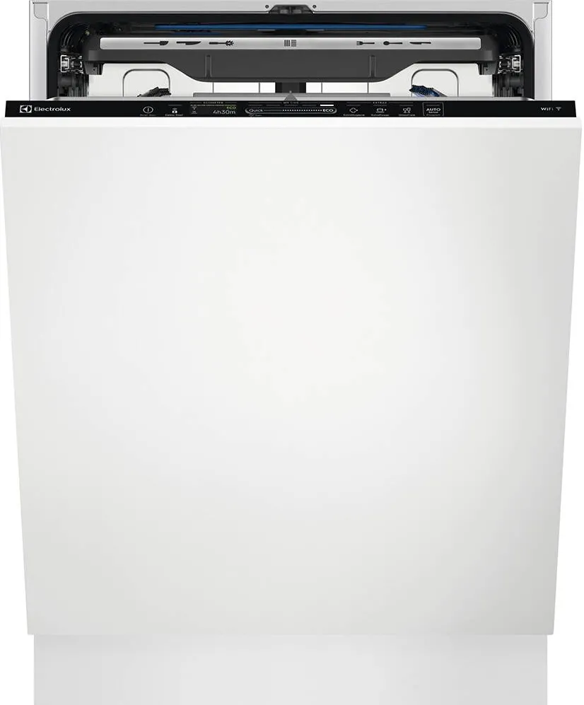 ELECTROLUX Masina de spalat vase incorporabila Electrolux EEG88520W, 14 seturi, 8 programe, MaxiFlex, AirDry, QuickSelect, WiFi, Time Beam, Afisaj digital, Clasa B, Motor inverter, 60 cm