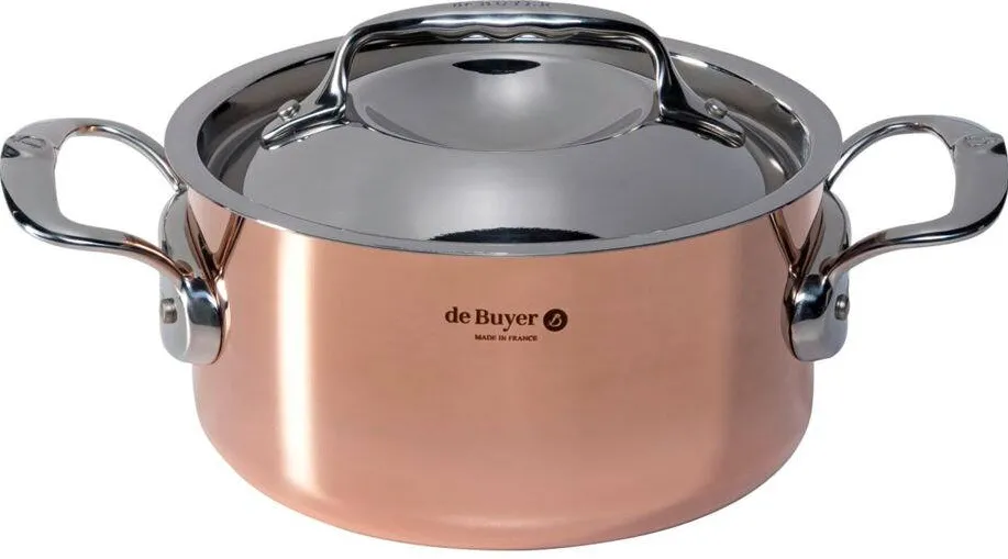 De Buyer Prima Matera Saucepot copper/steel 16 cm induction