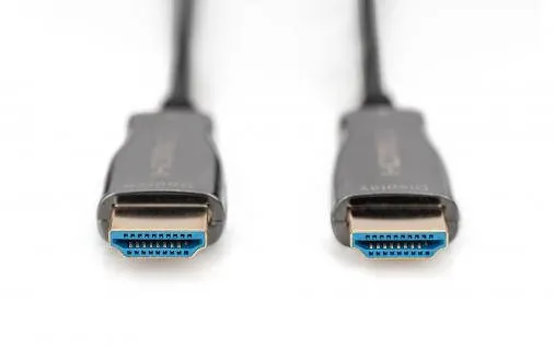 Digitus HDMI AOC hybrid-fiber connection cable, Type A M/M, 10m, UHD 4K@60Hz, CE, gold
