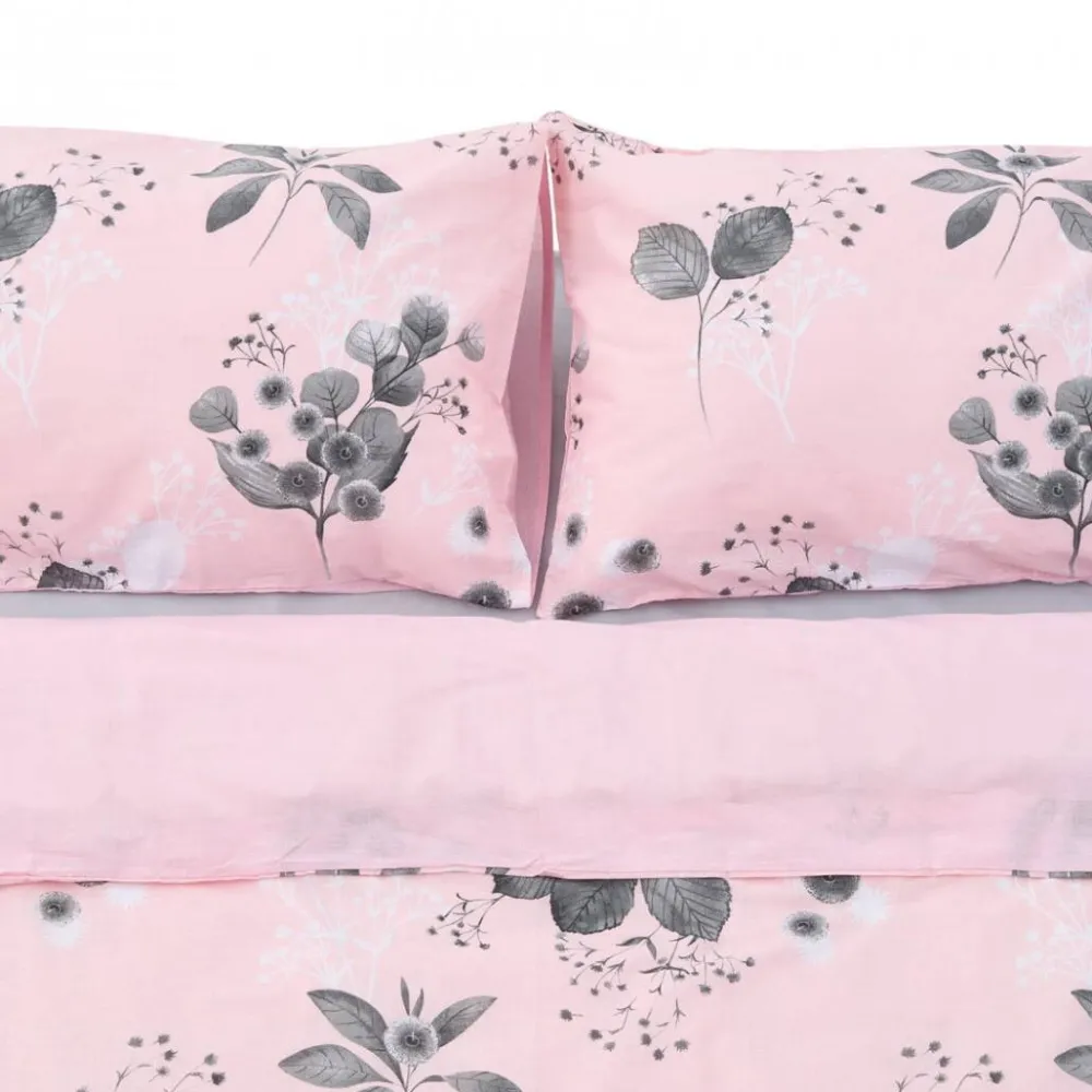 HEINNER Lenjerie Dubla BBC 4 piese, 132TC - Rose