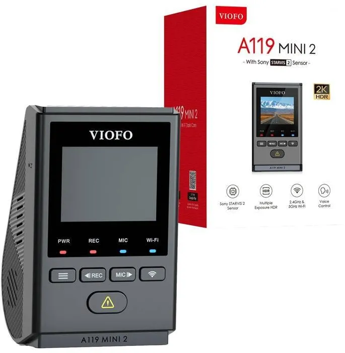Camera Auto VIOFO A119 MINI 2-G Dashcam 2K 60fps WiFi, GPS