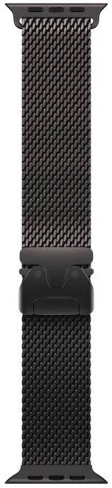 Apple Curea SmartWatch Titanium Milanese Loop, Large, 49 mm, Black