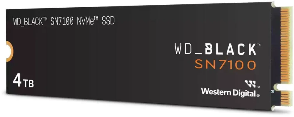 SSD SanDisk WD Hard Drive BLACK SN7100 WDS400T4X0E-00CJA0 - 4 TB - PCIe 4.0 x4 (NVMe) - black/red