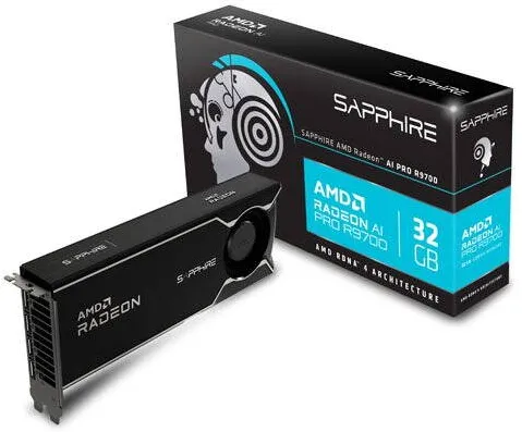 Placa Video SAPPHIRE Sapphire Radeon AI Pro R9700 32GB, 32768 MB GDDR6