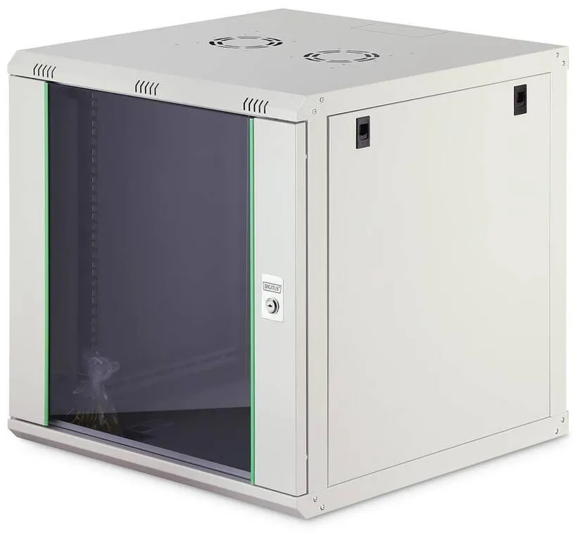 Rack Digitus Cabinet metalic, Digitus, safa sieciowa wiszaca, 12U, 600x600cm, gri, nezmontowana