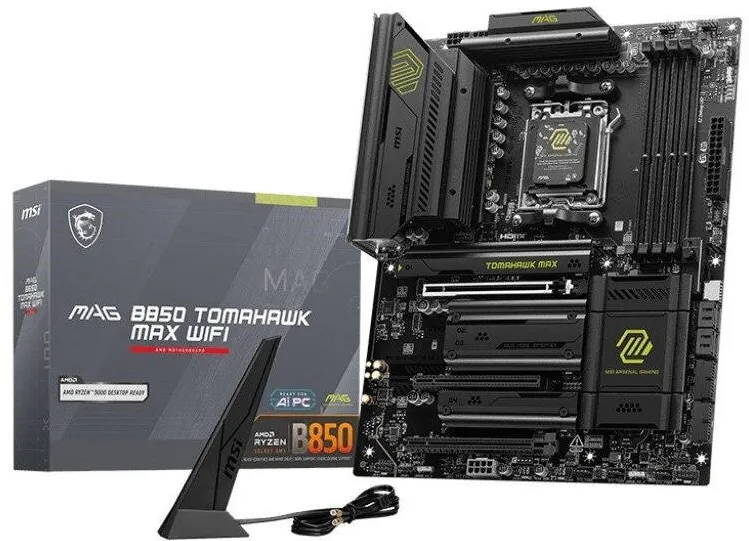Placa de Baza MSI Placa de baza MSI MAG B850 Tomahawk, suport AMD Ryzen, DDR5, PCIe 5.0, ATX