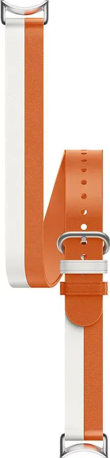 Xiaomi Xiaomi Dual-tone Leather Strap, White and Orange