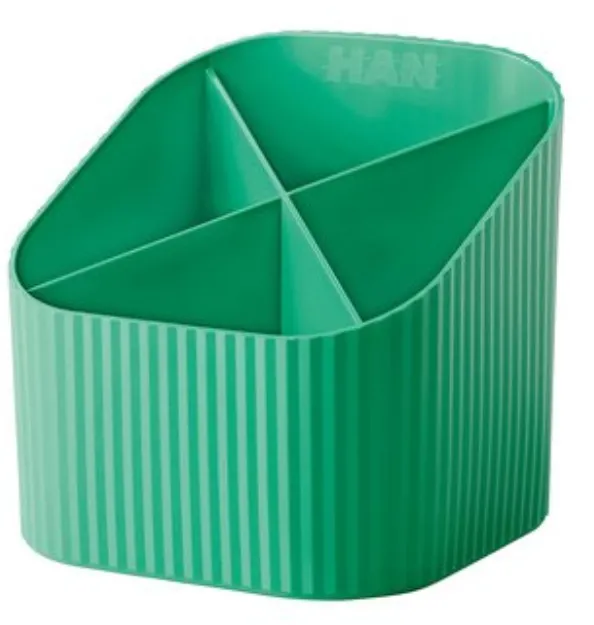 HAN Suport pentru instrumente de scris, 4 compartimente, HAN X-Loop - verde