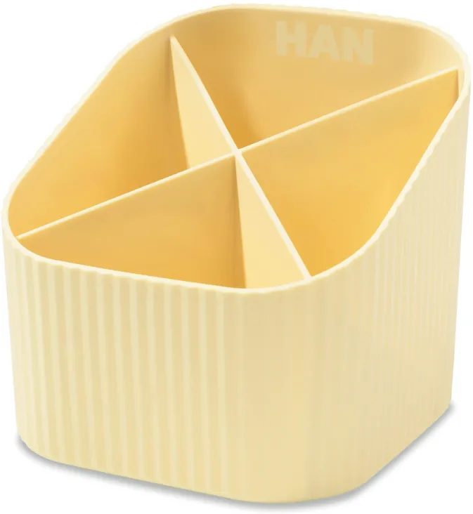 HAN Suport pentru instrumente de scris HAN Re-Loop, PP reciclat - galben pastel