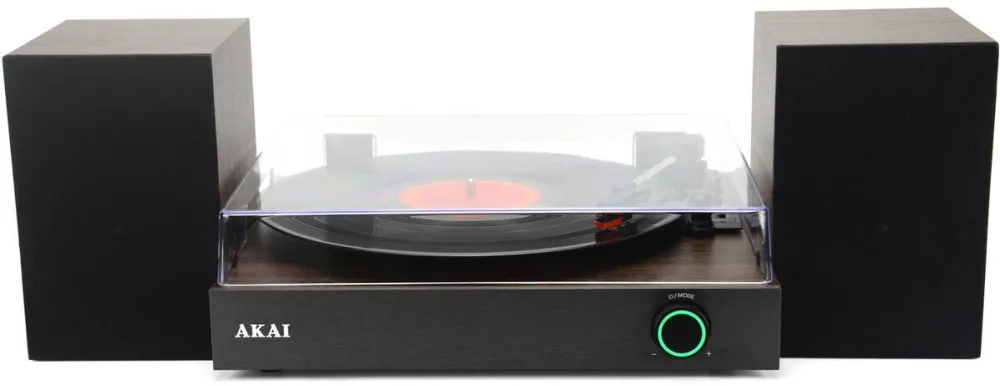 Pick-up Akai Pick-up Akai ATT-200SP, Difuzoare externe 20W, Bluetooth, 33 1/3, 45, 78 RPM, RCA-In, Maro