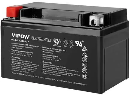 Vipow ACUMULATOR VEHICULE ELECTRICE 12V 7AH / 10HR VIPOW