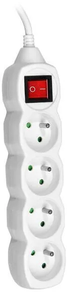 TRACER Prelungitor TRACER PowerCord 3,0m ,4 outlets, 0/1, b