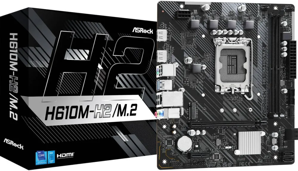 Placa de Baza ASRock H610M-H2/M.2 - Socket 1700 - motherboard