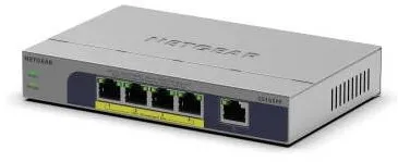 Switch Netgear GS105PP-300EUS, 5 porturi Gigabit, neadministrabil, PoE/PoE+ Plug-and-Play