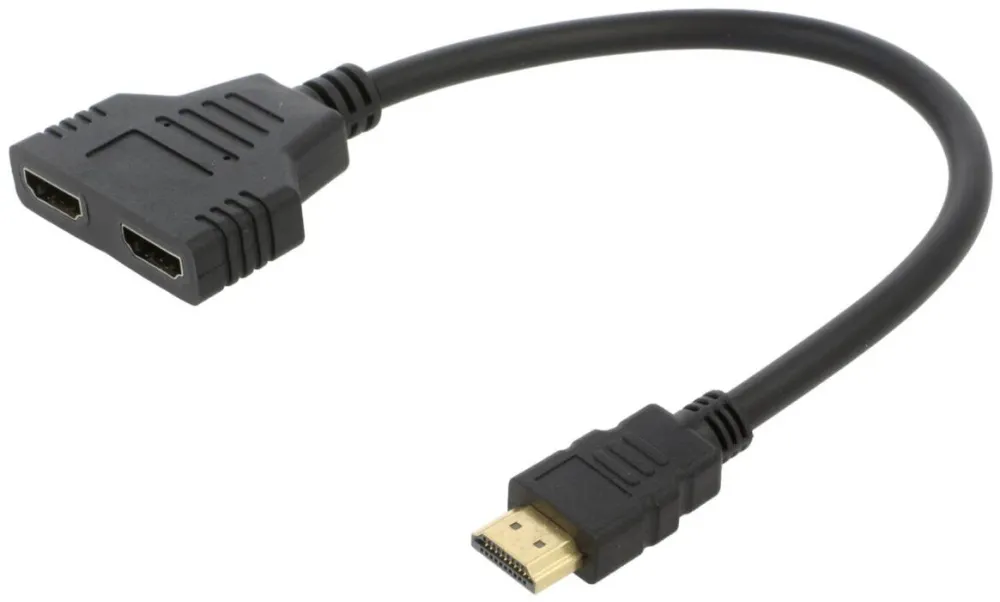 Adaptor SAVIO Splitter HDMI SAVIO 2x Soclu Negru 0, 3m