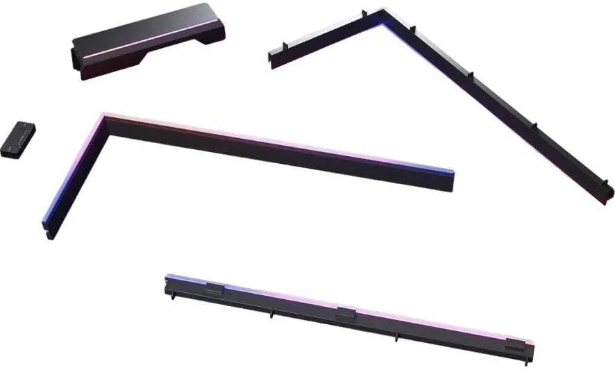 Phanteks Kit Phanteks NV5 Premium DRGB Kit, 3 rame externe, 1 capac placa de baza, negru, 250x540x60mm