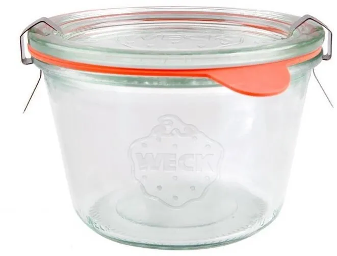 Weck Borcan, Weck, Sticla, 370 ml, 100 mm, Transparent