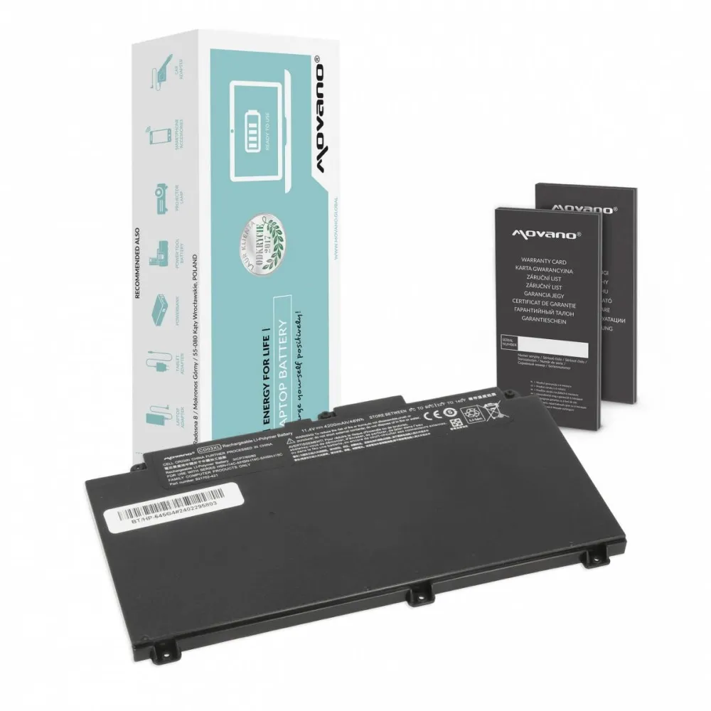Acumulator Laptop Movano CD03XL pentru HP ProBook 645 650 G4 650 G5 640 650 G7 - 4200 mAh (48 Wh)