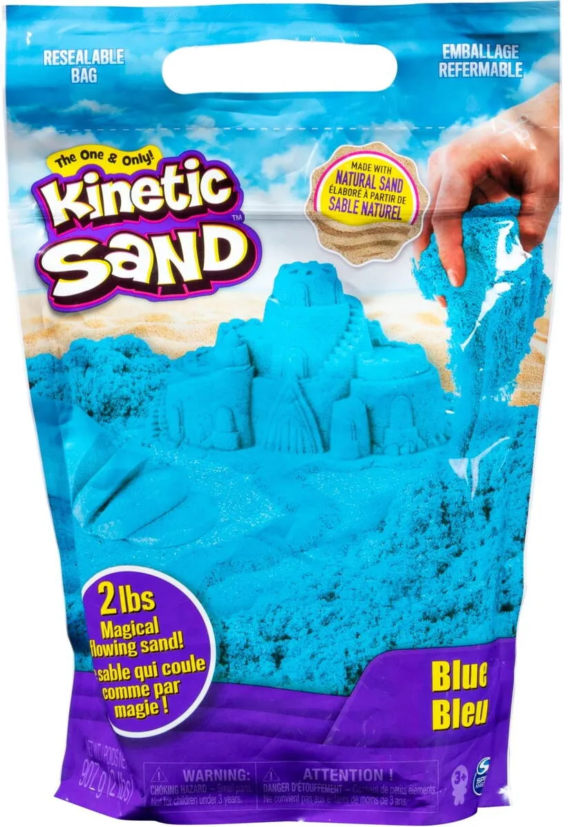 Jucarie creativa Spinmaster Spinmaster Kinetic Sand blue (907 grams)