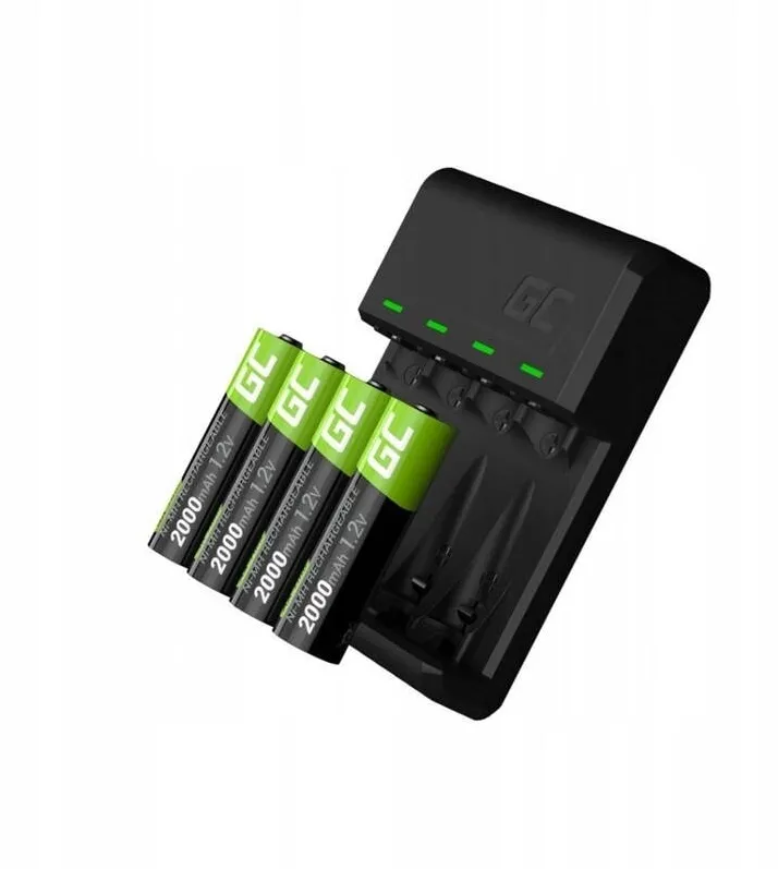 Green Cell Incarcator baterii GC VitalCharger AAA AA + 4x AA Ni-MH
