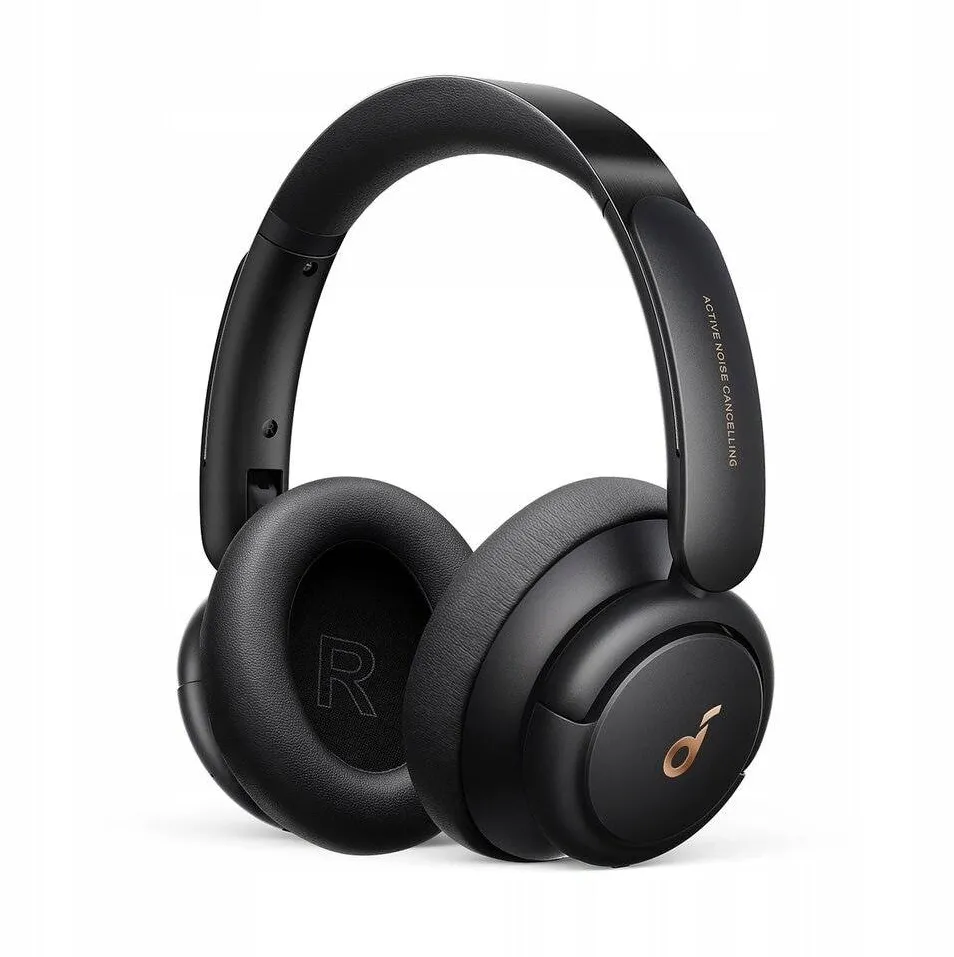 Casti Over-Head Anker "Soundcore Q30", tip over-ear, utilizare multimedia, Bluetooth si fir, durata baterie pana la 80 ore, pliabile, 2 x mic, ANC, negru