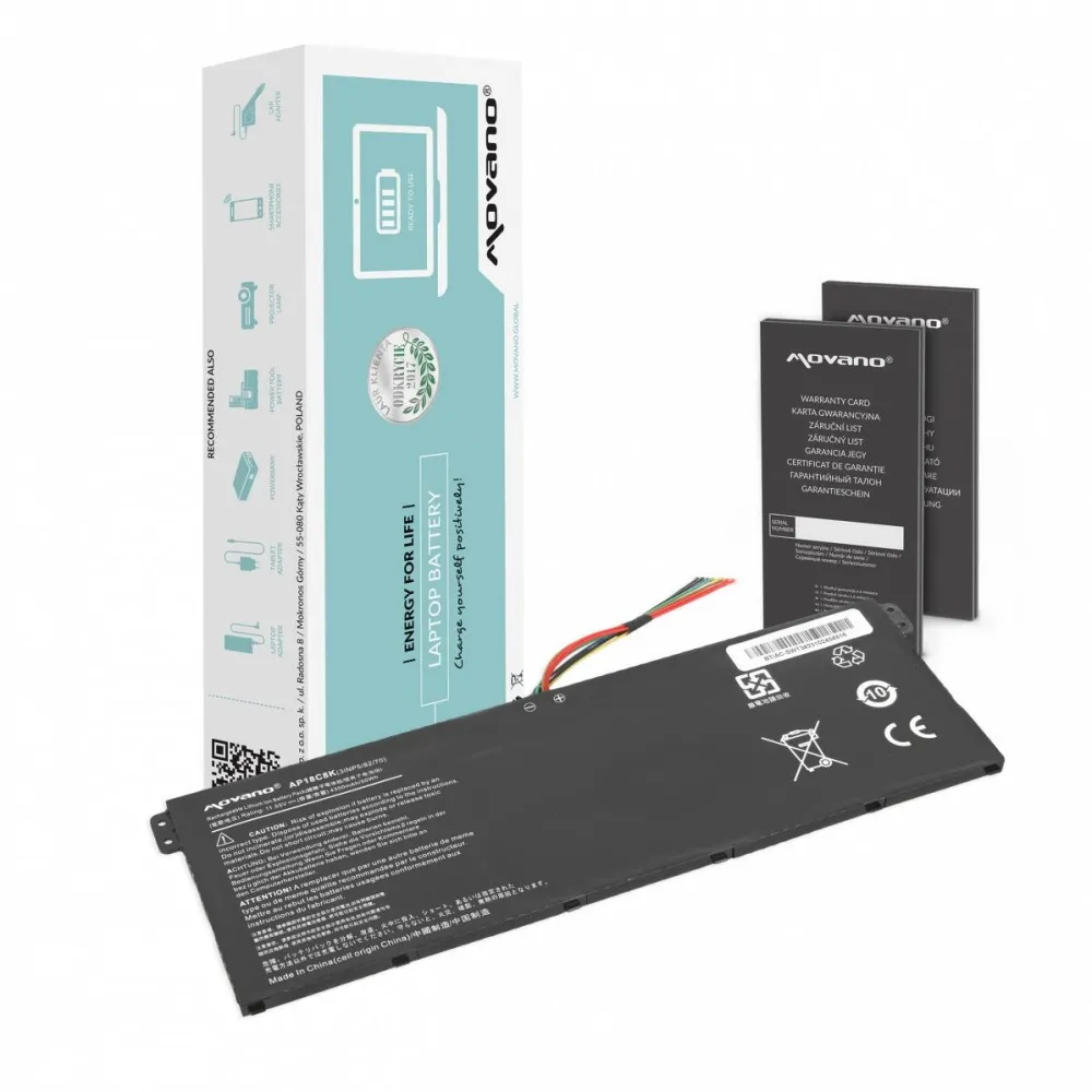 Acumulator Laptop Movano AP18C4K AP18C8K pentru Acer Swift 3 5 TravelMate P215-52 - 4350 mAh (50Wh)