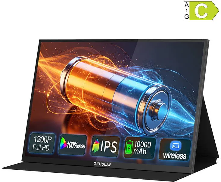 Monitor Zeuslap portabil P16BT cu ecran tactil de 16 inci