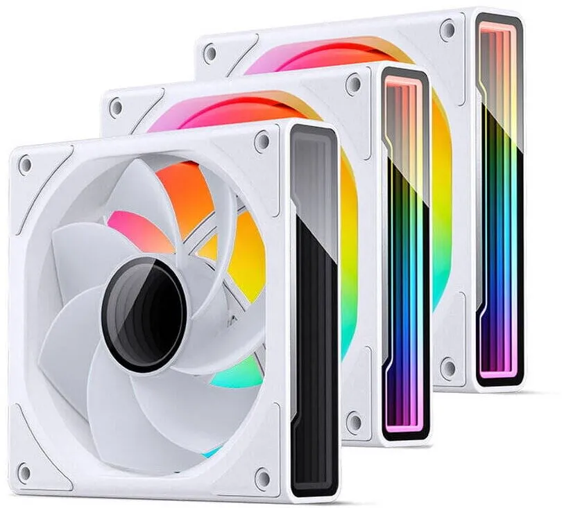 Jonsbo Ventilator PC ZK-120WR 3in1 RGB, Alb, 120x120x25mm