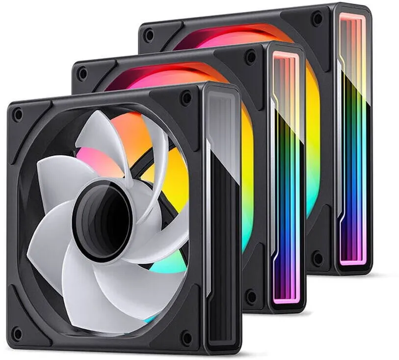 Jonsbo Ventilator PC ZK-120BR ARGB, set 3 bucati, 120mm, negru