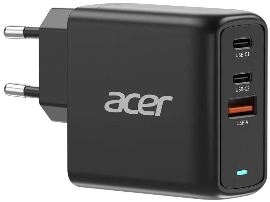 Acer Incarcator Acer 67W GaN PD negru 1xUSB-A 2xUSB-C