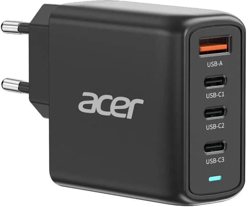 Acer Incarcator Acer 100W GaN PD negru 1xUSB-A 3xUSB-C